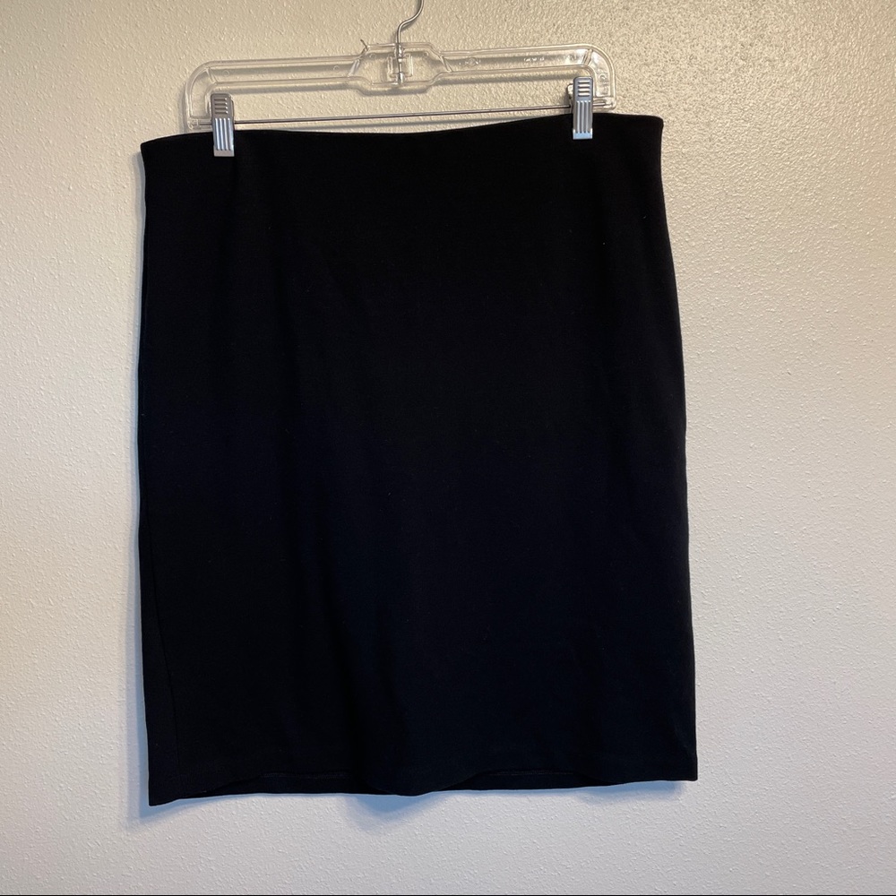 Basic black mini skirt size 14